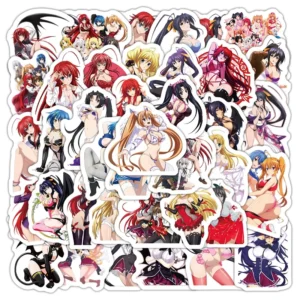 60Pcs Anime Girl Graffiti Stickers for Luggage and Laptop