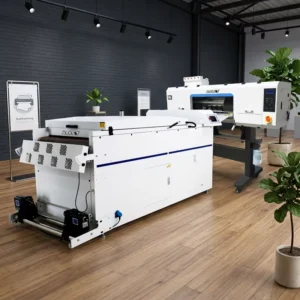 60cm 4 I3200 DTF A0 White Ink Textile T-Shirt Printer with 600mm Film Print, Automatic Shaker Dryer