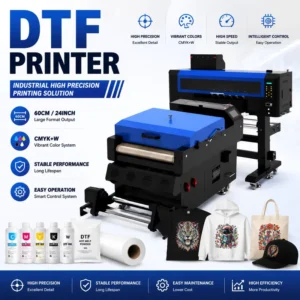 60cm All-in-One DTF PET Film Printer for T-Shirt Printing