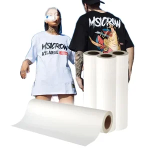 60cm DTF Film Roll Double Matte Hot and Cold Peel PET Heat Transfer Film for Digital Inkjet T-Shirt Printing Factory