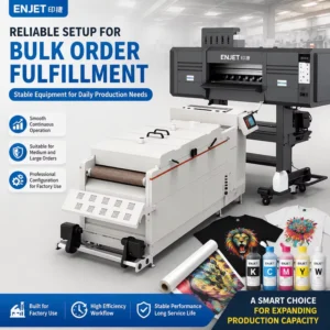 60cm DTF Printer PET Five-Head Film Heat Transfer DTF Printer Heating T-Shirt Printing Machine for All Fabrics