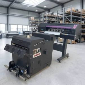 60cm Roll to Roll DTF Printer Dual Head XP600 Integrated Powder Shaker Dryer for T Shirt Film Transfer