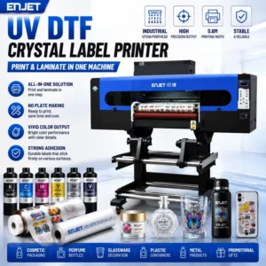 60cm UV DTF AB Roll Film for Logo Crystal Labels and UV DTF Sticker Printing
