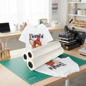 60cm Wide DTF Film Hot Peel Double-Sided PET A3/A4 Garment Textile Printing Sublimation Heat Transfer