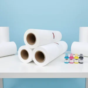 60cm-Wide Double-Sided Coated High-Temperature PET DTF Heat Transfer Film for Clothing, Hot/Cold Peel