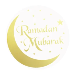 631137 Ramadan Transparent Window Sticker 60cm Window Sticker Ramadan Supplies