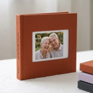 64-Pocket Handmade Photo Album With Writing Space for Instant Camera Photos