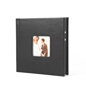 6×6″ Square Straight-Spine Self-Stick Photo Album with CD Holder