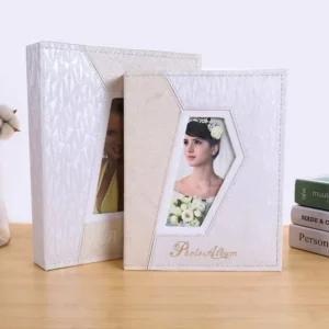 7 Inch 200 Photos Leather Wedding Album 5×7 Family Window Photo Album