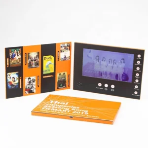 7 Inch LCD Screen Custom Art Paper Packaging Card MP4 Android Video Player Advertising Video Brochure