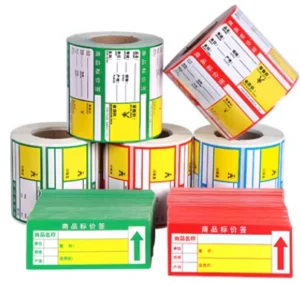 70x38mm Waterproof Oilproof Thermal Adhesive Price Labels