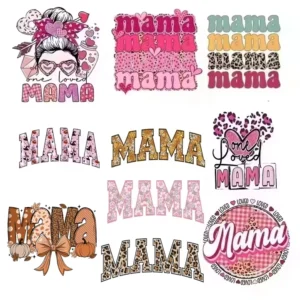 78+ Custom Retro Floral MAMA DTF Transfers, Blessed Fall, Screen Print Heat Transfers, Iron-on Stickers for Shirts