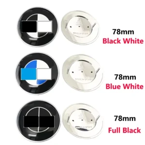 78mm 2 Pins 51141970248 Car Rear Boot Trunk Emblem Badge for E66 E53 X5 E71 F25 E70 F26 F15 F16 F10 X3 X1