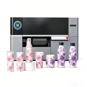 80ZM Cylindrical UV Printer 360 Rotary Printing Machine for Glass Bottles Metal Mugs and Plastic Containers