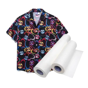 86gsm 60inch 2000m White Sublimation Transfer Paper Roll for Heat Press Fast-Dry Textiles Printing Customized Packaging