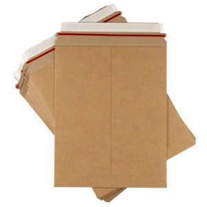 9 x 11.5 Inch Custom Self-Seal Kraft Cardboard Mailing Envelopes for Photos, Pictures, and Documents