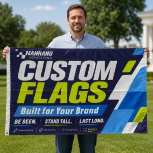 90 x 150 cm 100% Polyester Double-Sided Custom Outdoor Flag