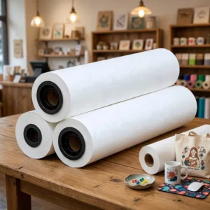95gsm Fast Dry Sublimation Paper High Ink Absorption for Textile Heat Transfer Inkjet Printing Custom Roll Length and Package