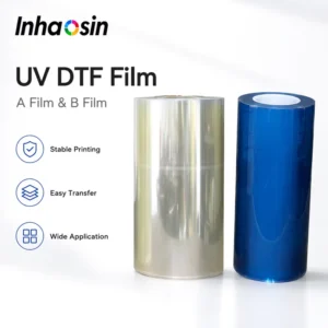 A/B UV DTF PET Film 60cm Roll Set Digital Printing High Quality Glass Metal Acrylic Leather Transfer Crystal Label
