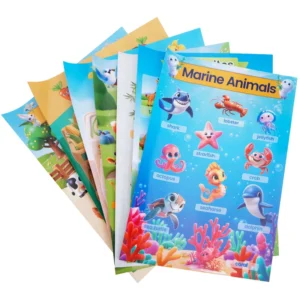 A0 A1 A2 Alphabet Math Children Education Wall Poster English Vocabulary Teaching Chart
