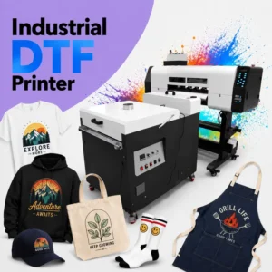 A1 DTF Transfer Printer with Automatic Powder Shaker and Dryer for Garment Printing