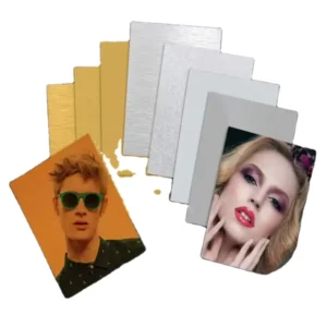 A2/A3/A4 1mm 6061 Aluminum Sublimation Coated Photo Panel Sheet, Brushed Silver