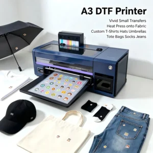 A3 30cm Automatic DTF Printer XP600 Desktop Pigment Ink Heat Transfer Printer for T-Shirts and Hats