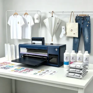 A3 30cm Full Automatic DTF Printer XP600 Desktop Printing Machine Pigment Ink Heat Transfer for T-Shirts and Hats