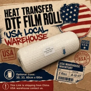 A3 33cm Anti-Static Easy-Peel Direct-to-Film Transfer Roll for T-Shirt and Clothing Printing
