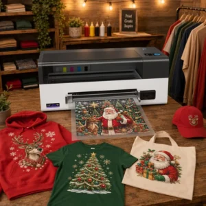 A3 5-Color DTF Printer CMYK WW Ink 33cm Roll Film Digital Garment Transfer Machine