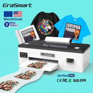 A3 DTF Printer Direct-to-Film Transfer Machine with PET Film and Oven Drying for Textile T-Shirts