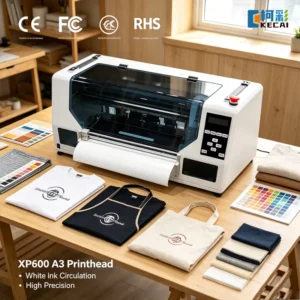 A3 DTF Printing Machine Dual XP600 Head for DIY T-Shirt Printing Heat Transfer Textile Printer