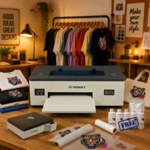 A3 Pink DTF Printer with Powder Shaking Machine and Oven, Transfer 1390