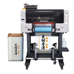 A3 UV DTF Cup Wrap Transfer Printer with Laminator 2-in-1 for Decals
