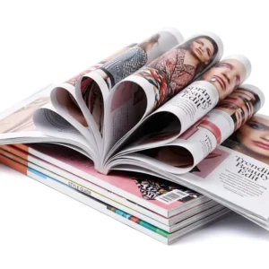 A4 A5 Custom Magazine Printing Perfect Bound Glossy Paper Softcover Paperback Book Full Color Offset Printing Service