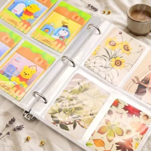 A4 A5 Transparent Loose Leaf Photo Album Star Chasing Award Photo Album Small Card Storage Large Capacity Folder