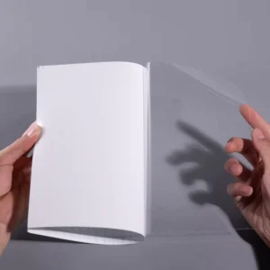 A4 Cold Laminating Film, Acrylic Adhesive, Water-Activated, Vinyl PVC PE PET, UV-Resistant, Glossy Clear, Single-Sided, 125mic
