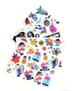 A4 Custom Digital Printed Holographic Waterproof Scratch-Off Glossy Self-Adhesive Kiss-Cut Sticker