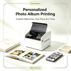 A4 Desktop UV Flatbed Printer for Acrylic, Wood, Glass, and Wedding Photo Albums, Digital UV LED Printing