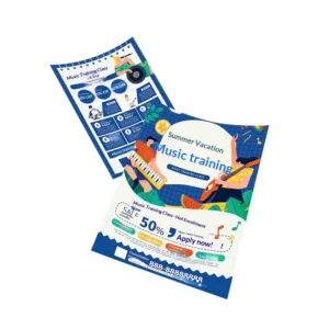 A4 Flyers Brochures Color Pages Tri-Fold Leaflets Posters A5 Single-Page Ads Offset Printed Kraft/Coated Paper for DM Flyers