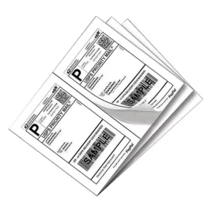 A4 Half-Sheet Adhesive Shipping Labels, 8.5 x 5.5 in, for Inkjet and Laser Printers