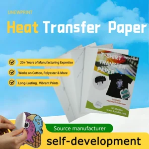 A4 Heat Transfer Paper for DIY T-Shirts, Cotton and Polyester