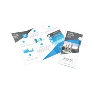 A5, A4, A3, B5 Full-Color Custom Folded Brochure, Art and Coated Paper, Film Lamination