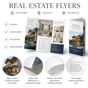 A5 Brochure, Flyer, Pamphlet, Leaflet, and Hang Tag Digital Printing Service
