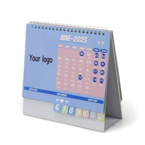 A5 Custom Desk Calendar Mural Calendrier De Bureau Desktop Flip Chart Table Calendar on Easel