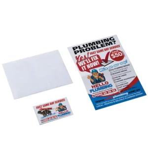 A5 Flyer Printing Service with Card Size Fridge Magnet