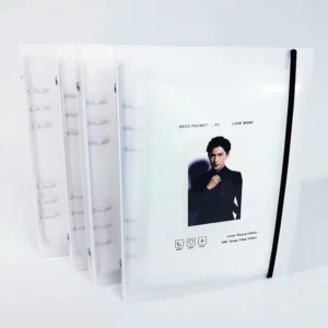 A5 Matte Heart Plastic 3-Inch Photo Album for Polaroid Loose-Leaf Photo Storage