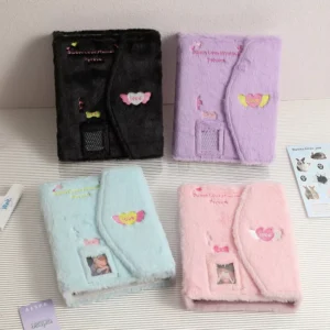 A5 Plush Cardholder Album for Kpop Idol Cards, Mini Films, and 3-inch Photos