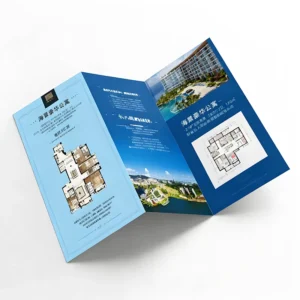 A5 Size Flyer Print A4 Three Fold Leaflet Printing for Your New Products