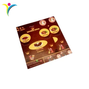 A6 Color Food Menu Flyer Printing on Coated Paper with Offset Printing